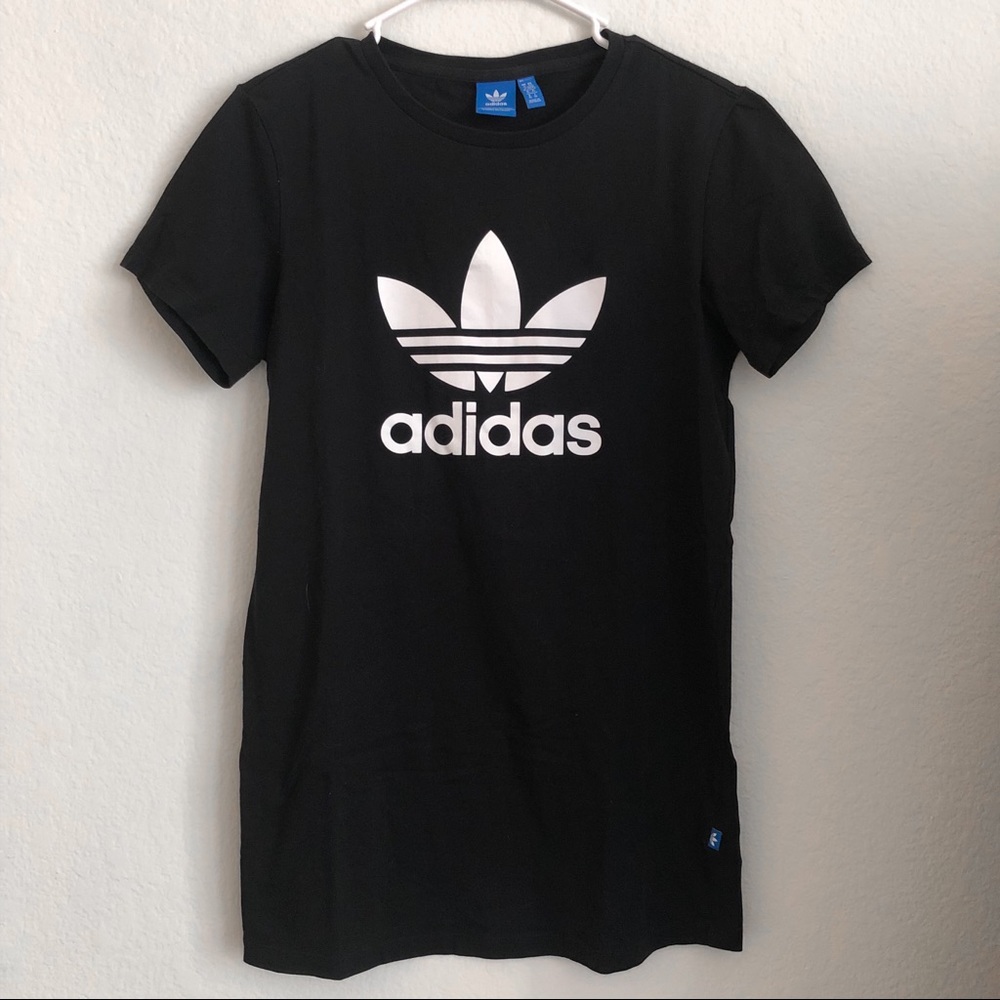 Adidas Trefoil Black T-Shirt Dress